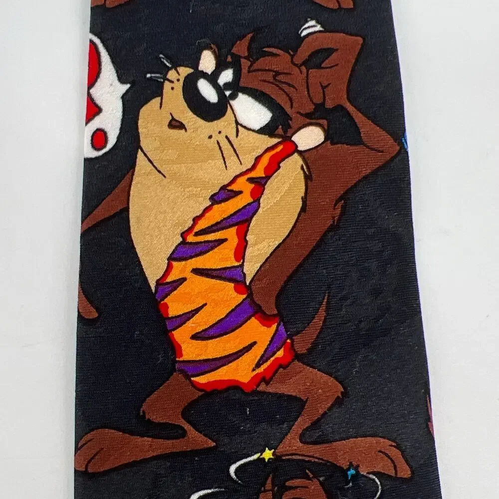 90s Taz Tasmanian Devil Looney Tunes Mania neck tie 1990s vintage